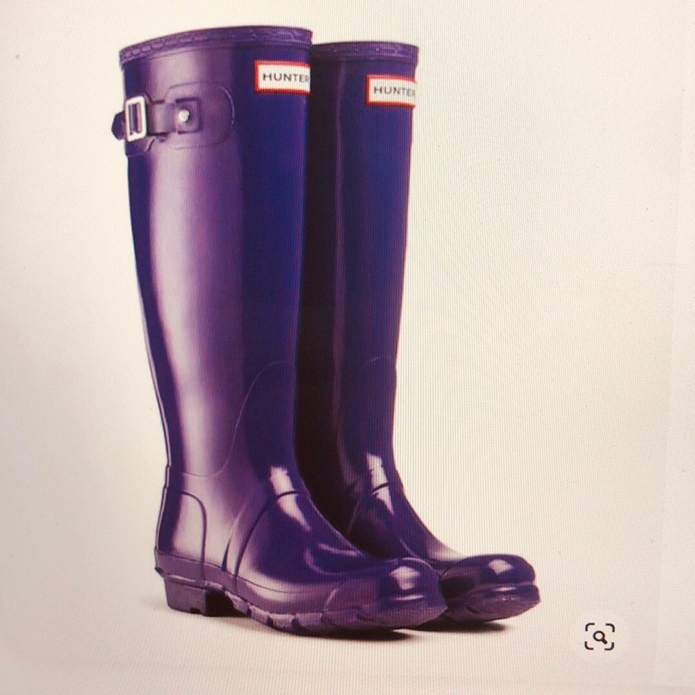 Purple Hunter Rain Boots, size 10